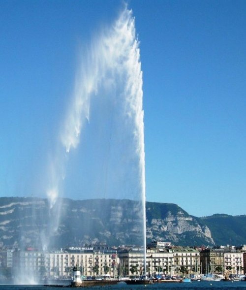 Gemève, Parc Bertrand Genève, Jet d'eau